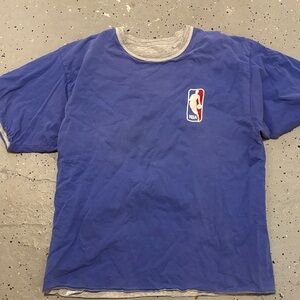 Vintage NBA Blue and Gray T-Shirt